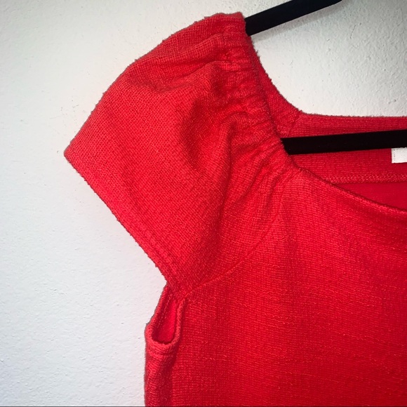 Madewell Texture & Thread Cap Sleeve Button Front Top - Picture 2 of 6